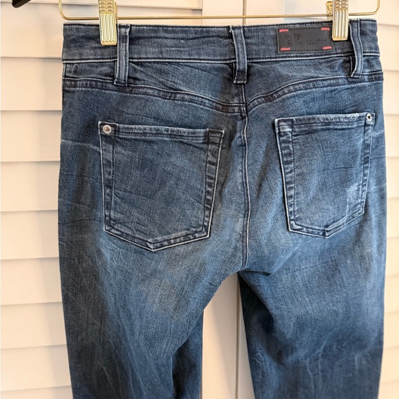 RAFFAELLO ROSSI Dark Blue Straight Leg Jeans Size EU 32 - Picture 8 of 14